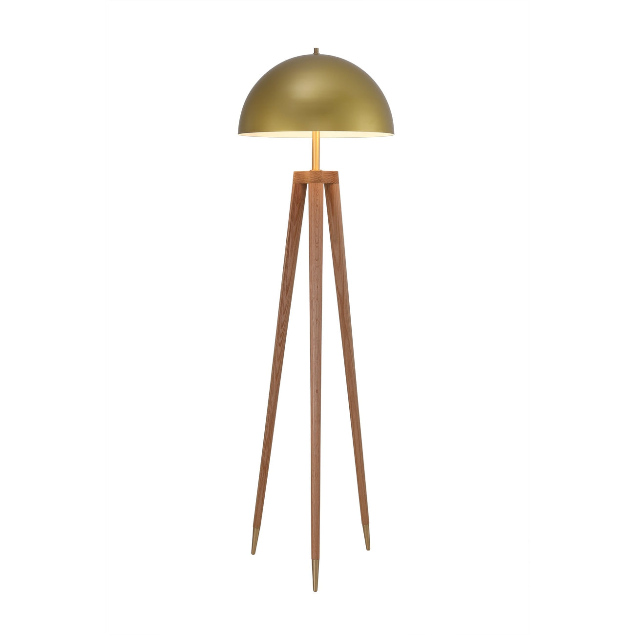 France & Son, Brass Dome Roche Floor Lamp