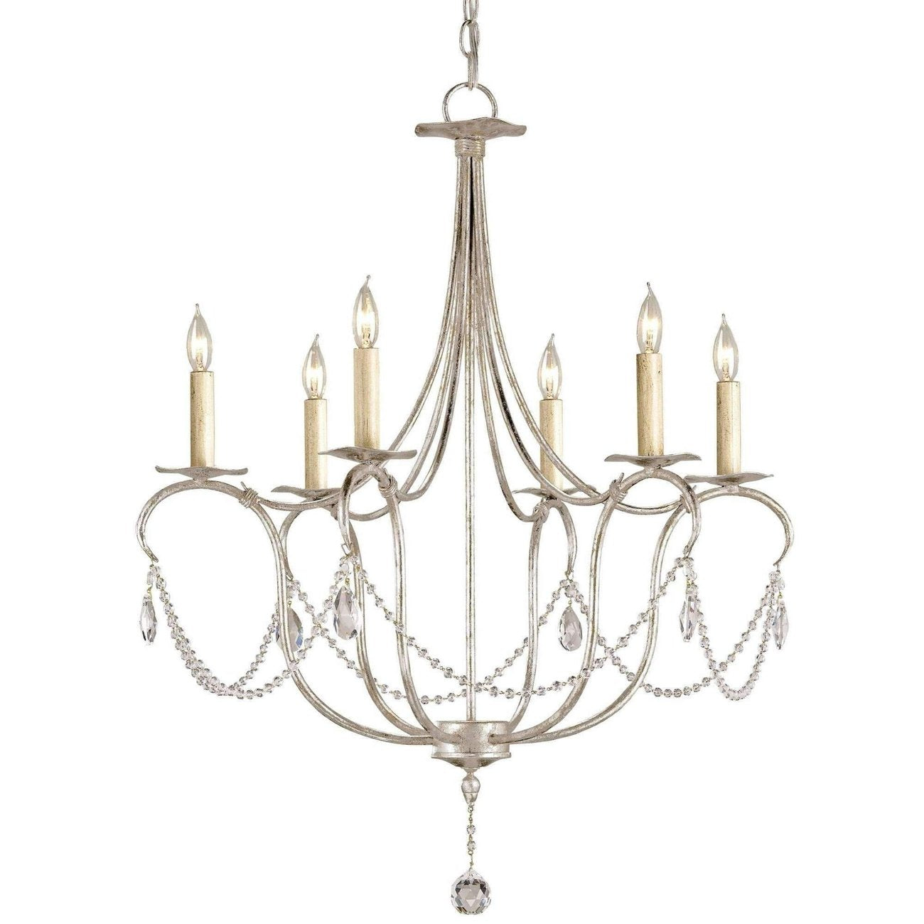 Currey, Crystal Lights Gold Chandelier