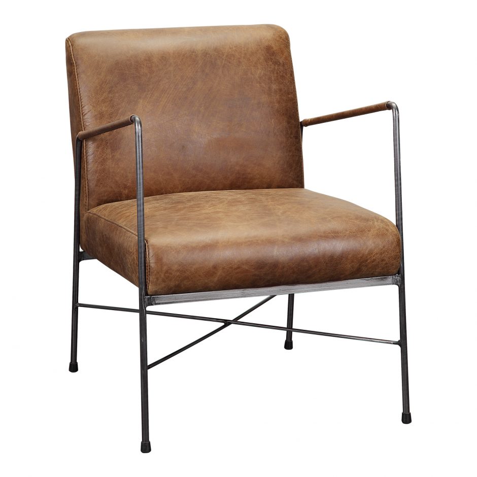 Moes, Dagwood Leather Arm Chair