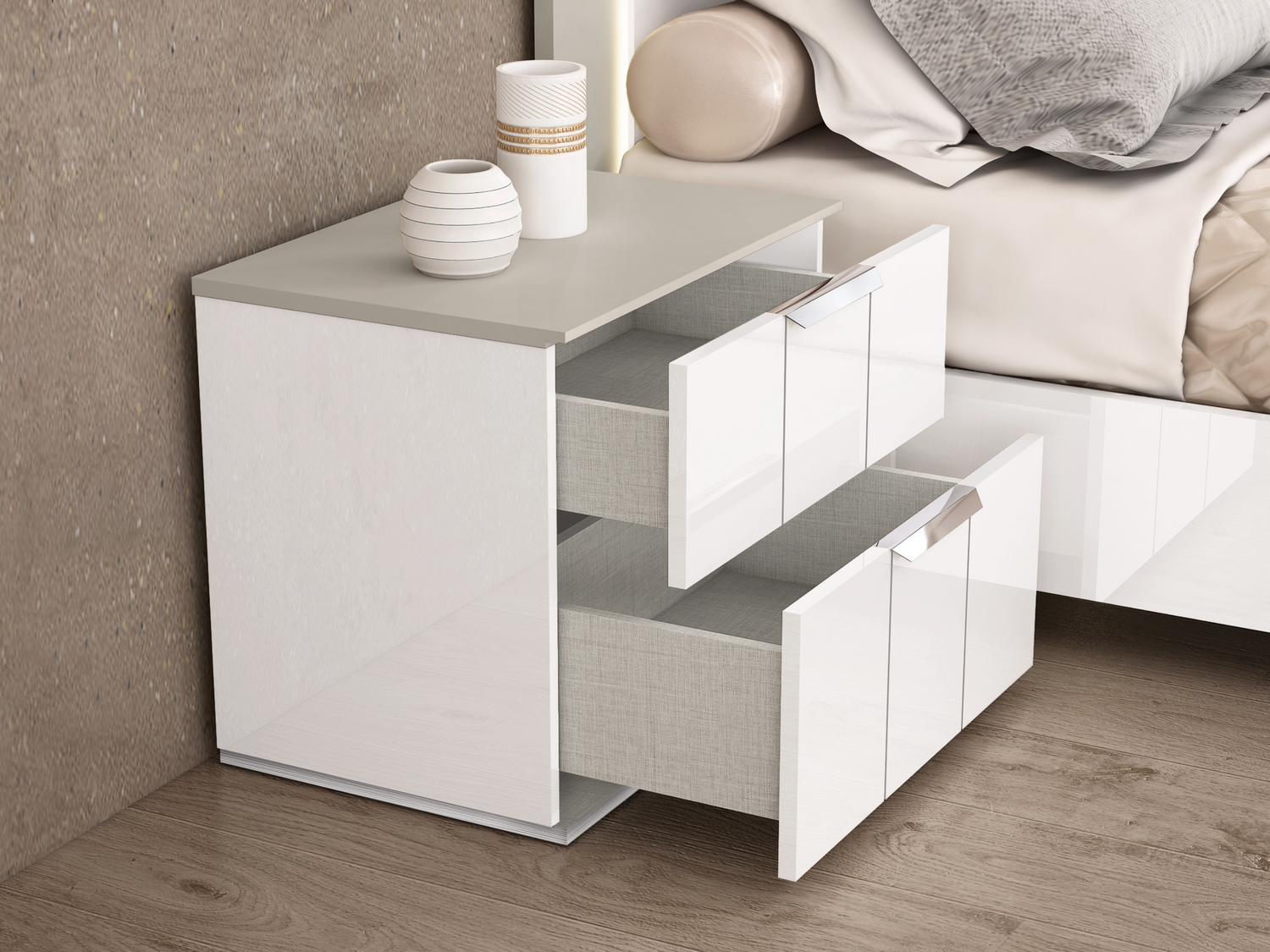 Whiteline Modern Living, Daisy Nightstand