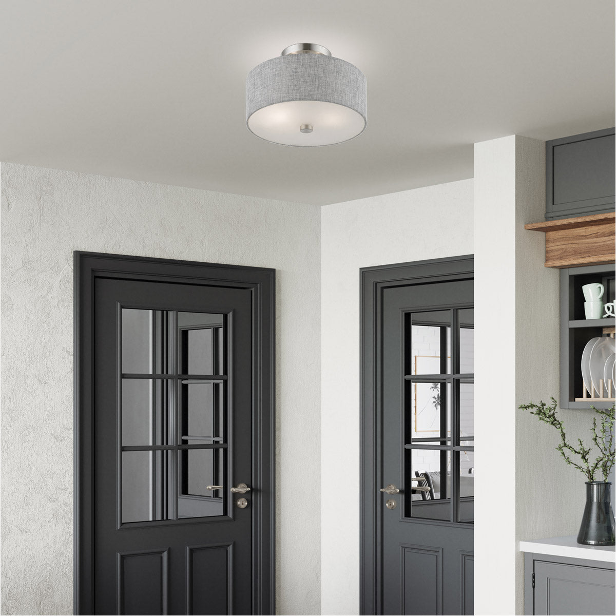 Livex Lighting, Dakota Semi-Flush