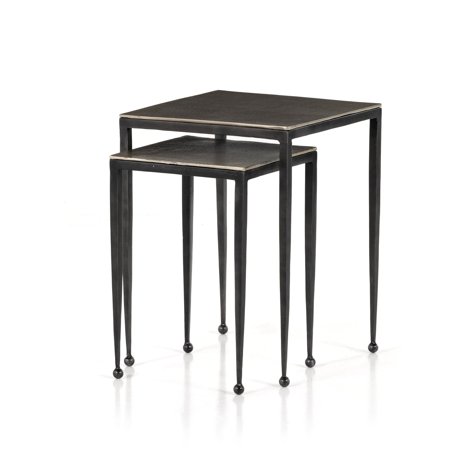 Four Hands, Dalston Nesting End Table - Antique Nickel