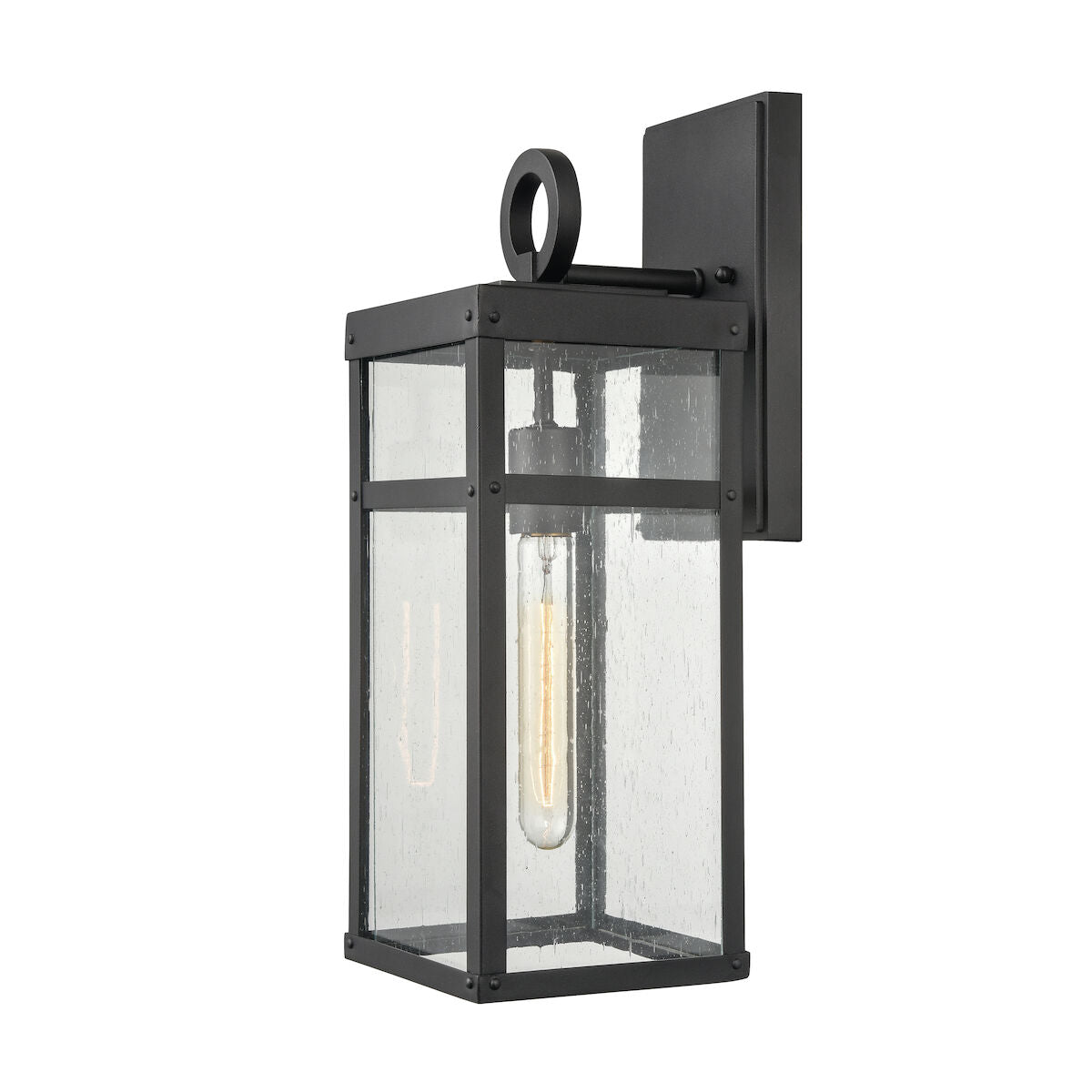 Elk Home, Dalton 17.5'' High 1-Light Outdoor Sconce - Textured Black