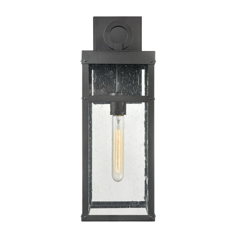 Elk Home, Dalton High 1-Light Outdoor Sconce - Textured Black