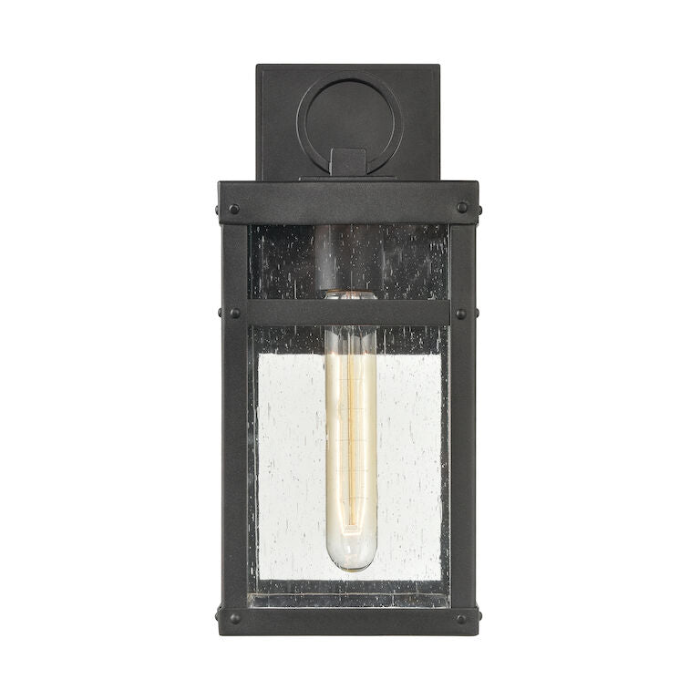 Elk Home, Dalton High 1-Light Outdoor Sconce - Textured Black