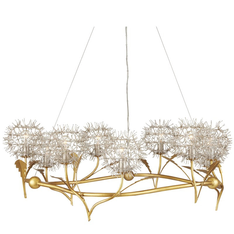 Currey, Dandelion Silver & Gold Chandelier