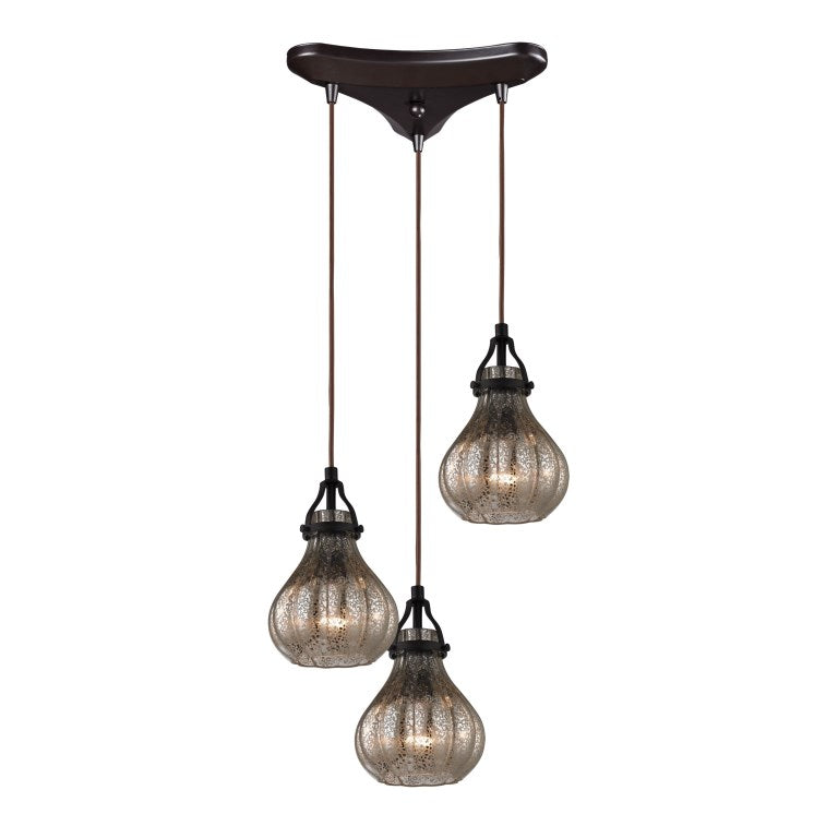 Elk Home, Danica 10'' Wide 3-Light Pendant