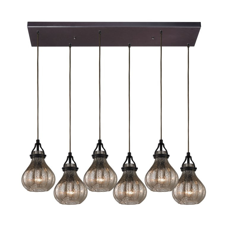 Elk Home, Danica 30'' Wide 6 - Light Pendant II