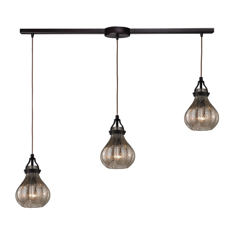 Elk Home, Danica 36''  Wide 3-Light Pendant - Oil Rubbed Bronze