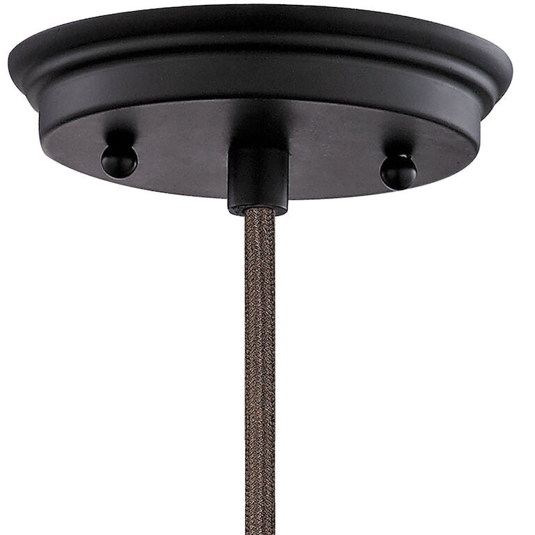 Elk Home, Danica 5'' Wide 1-Light Pendant - Oil Rubbed Bronze