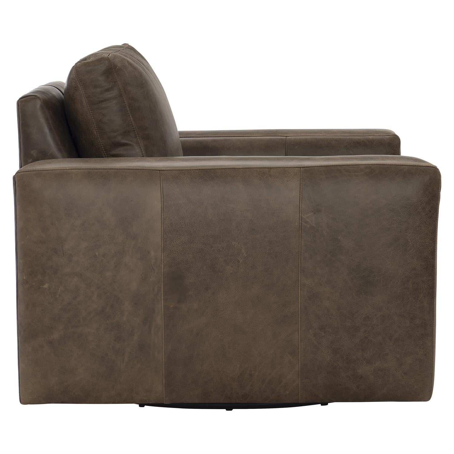 Bernhardt, Dawkins Leather Swivel Chair