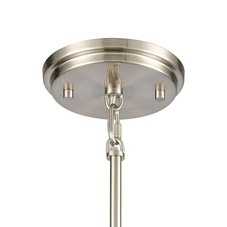 Elk Home, Dawson 4'' Wide 1 - Light Mini Pendant - Satin Nickel