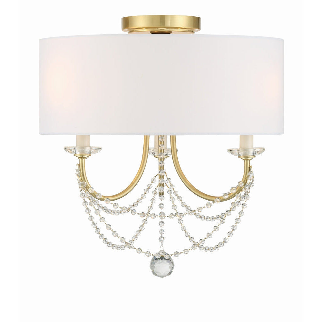 Crystorama Lighting Company, Delilah 3 Light Ceiling Mount