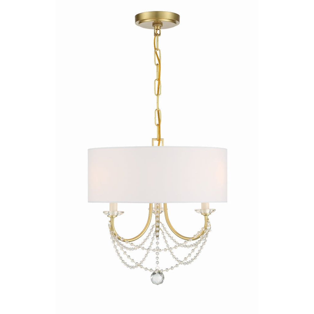 Crystorama Lighting Company, Delilah 3 Light Mini Chandelier