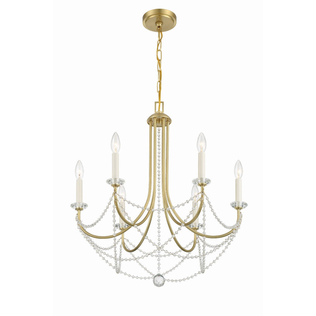 Crystorama Lighting Company, Delilah 6 Light Chandelier