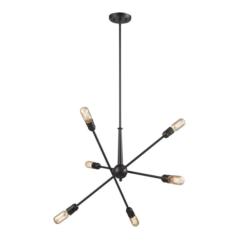 Elk Home, Delphine 28'' Wide 6 - Light Chandelier