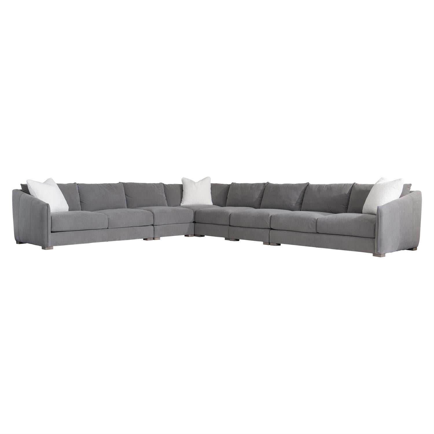 Bernhardt, Demi Leather Sectional