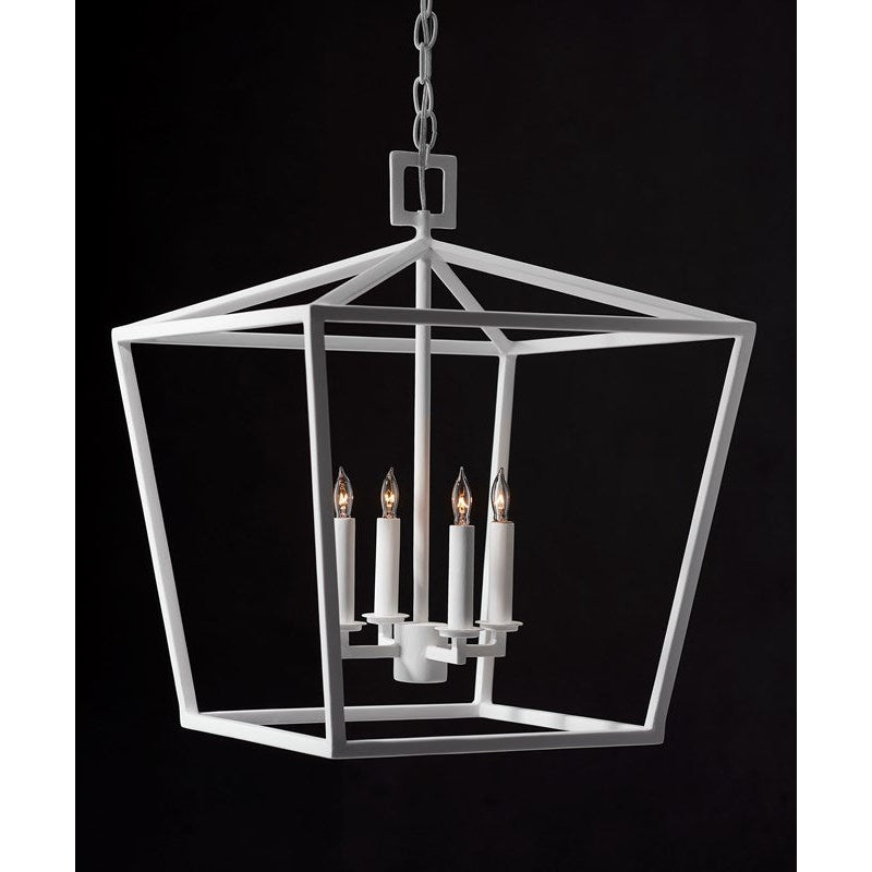 Currey, Denison Medium White Lantern