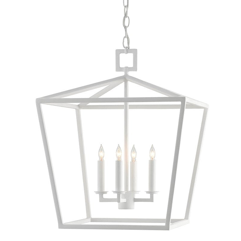 Currey, Denison Medium White Lantern