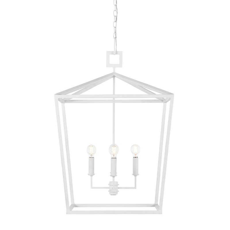 Currey, Denison White Grande Chandelier