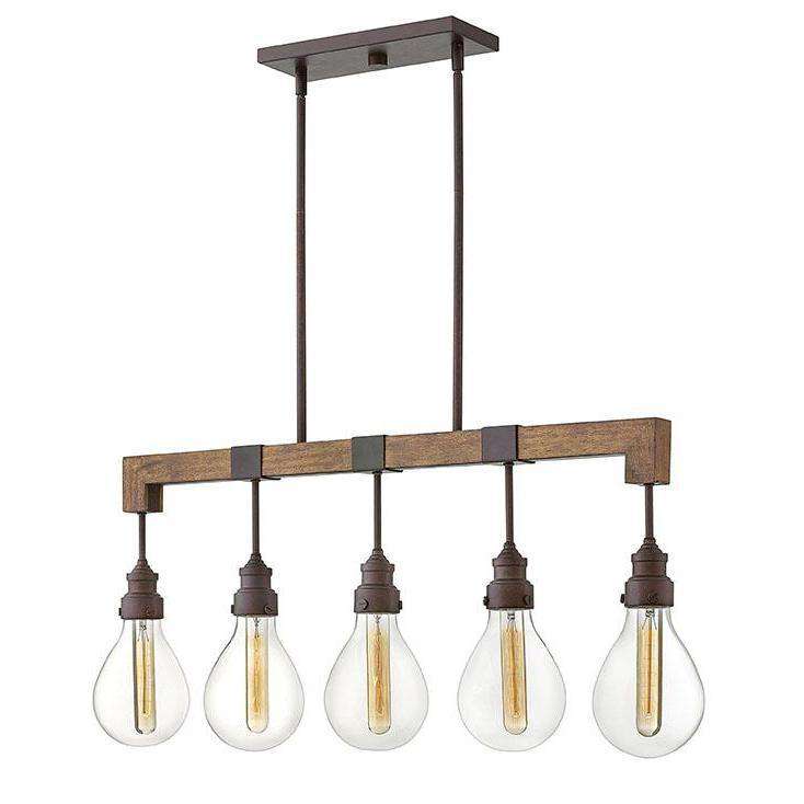 Hinkley Lighting, Denton Chandelier Industrial Iron