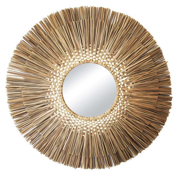 Worlds Away, Dharma 2 Layer Seagrass Fray Mirror Large