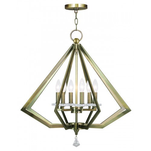 Livex Lighting, Diamond 6 Light Chandelier