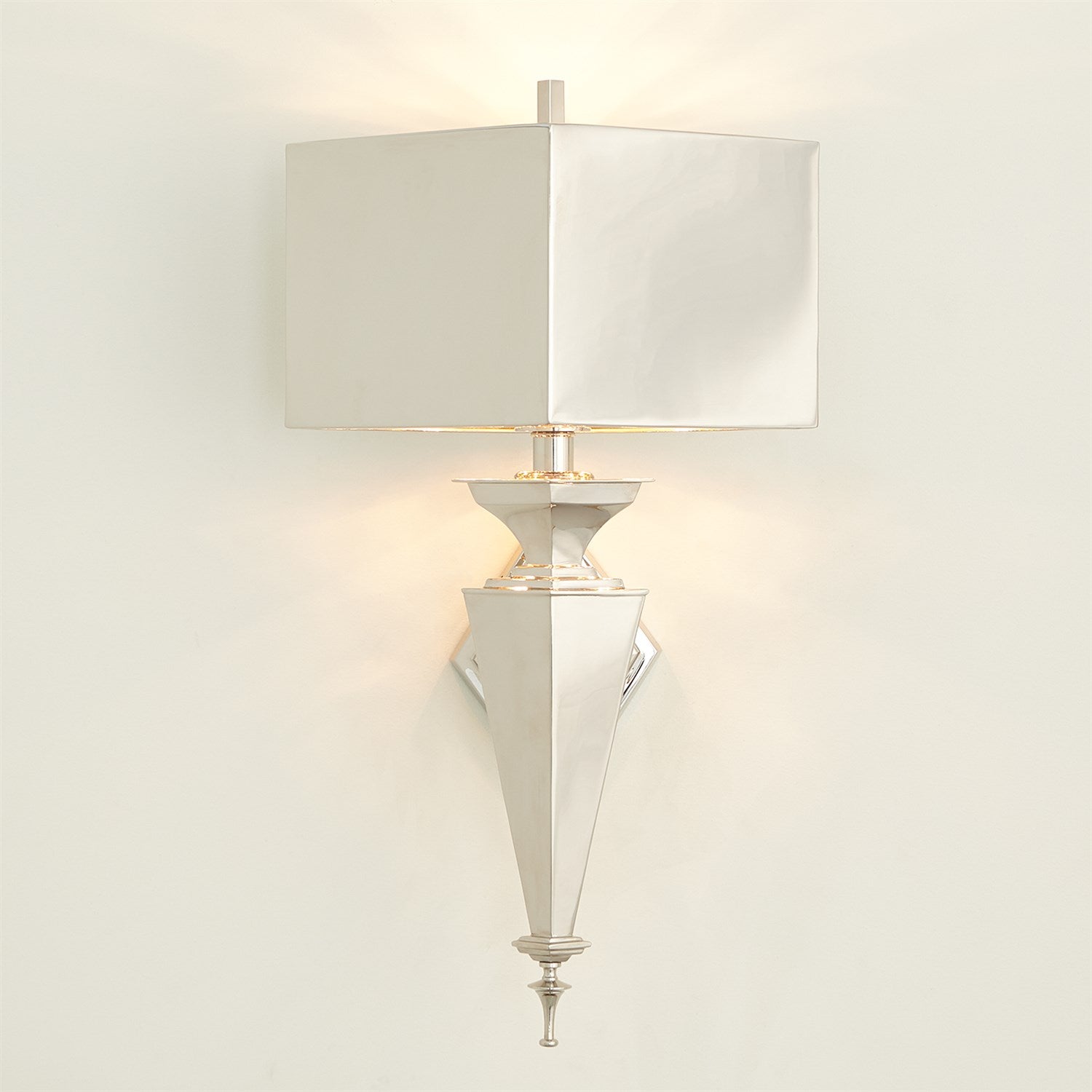 Global Views, Diamond Sconce - Nickel