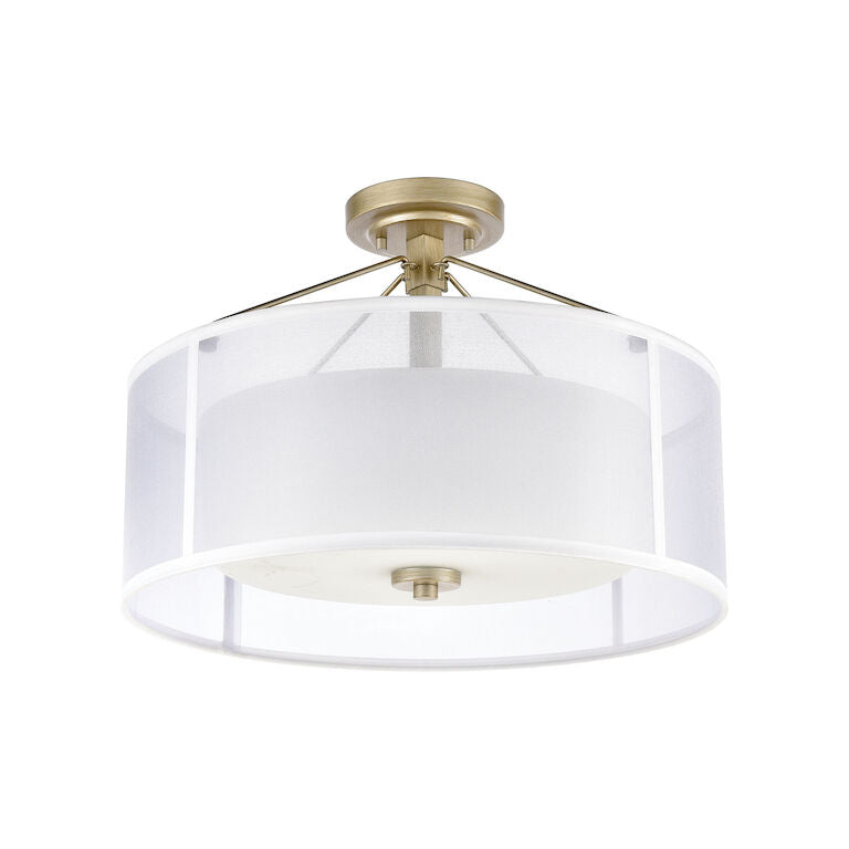 Elk Home, Diffusion 18'' Wide 3 - Light Semi Flush Mount