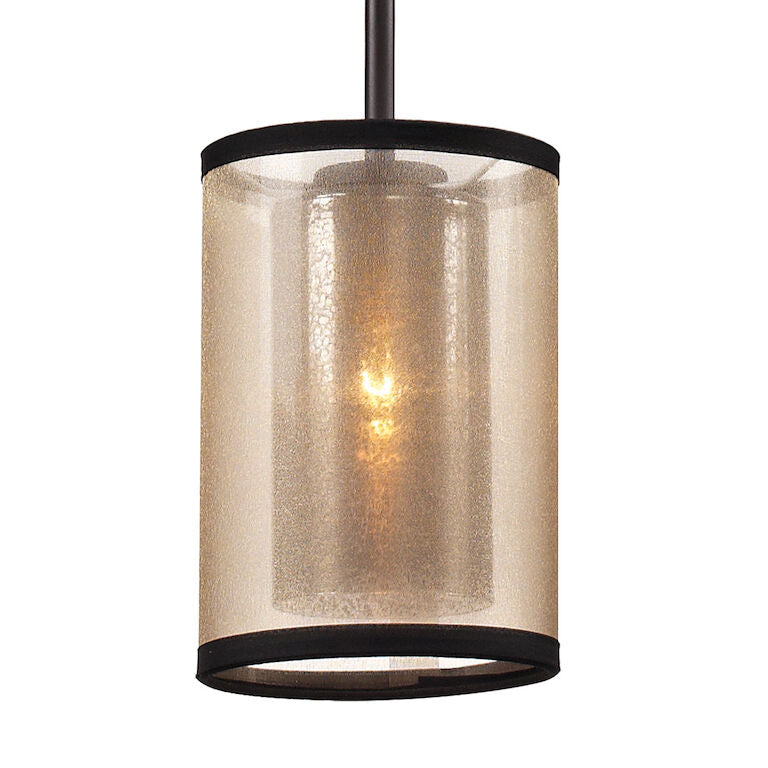 Elk Home, Diffusion 6'' Wide 1-Light Mini Pendant - Oil Rubbed Bronze