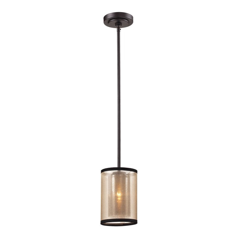 Elk Home, Diffusion 6'' Wide 1-Light Mini Pendant - Oil Rubbed Bronze