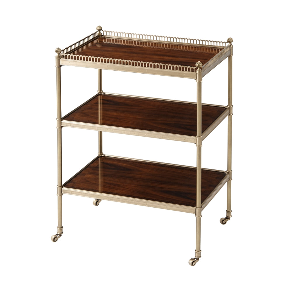 Theodore Alexander, Dignified Morado etagere Side Table