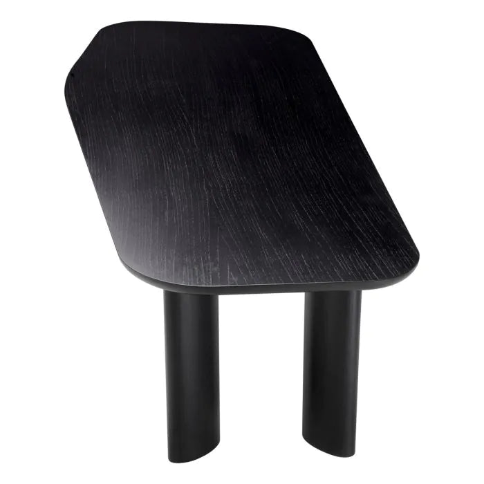 Eichholtz, Dining Table Flemings black veneer