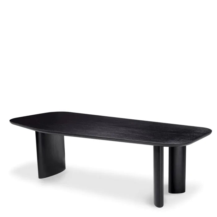 Eichholtz, Dining Table Flemings black veneer