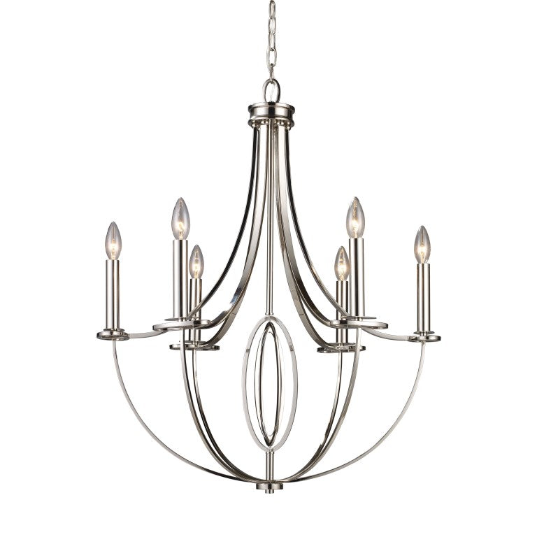 Elk Home, Dione 25'' Wide 6 - Light Chandelier