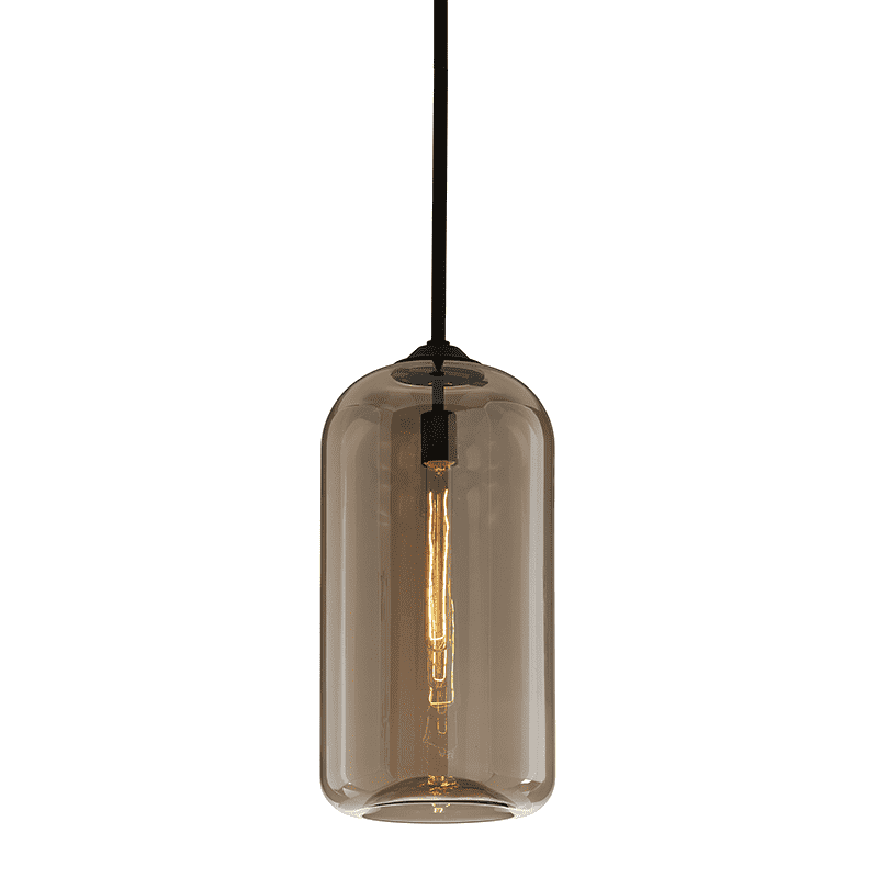 Troy Lighting, District 1Lt Pendant Large Satin Black