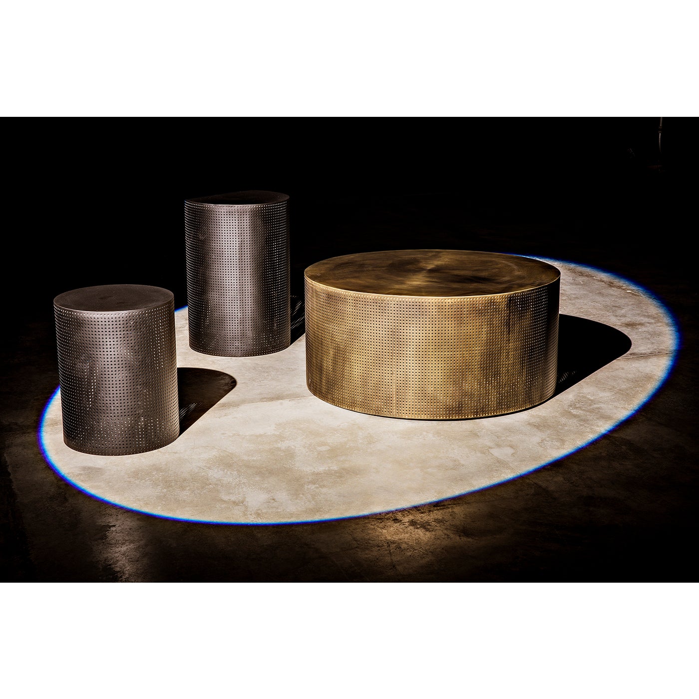 Noir, Dixon Coffee Table - Steel With Aged Brass Finish