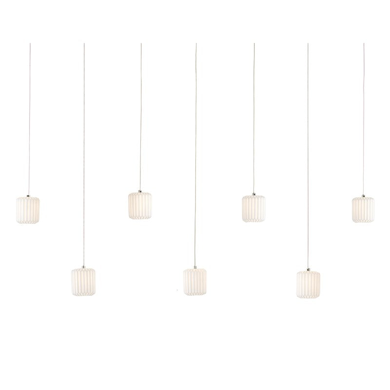 Currey, Dove Rectangular 7 - Light Multi - Drop Pendant