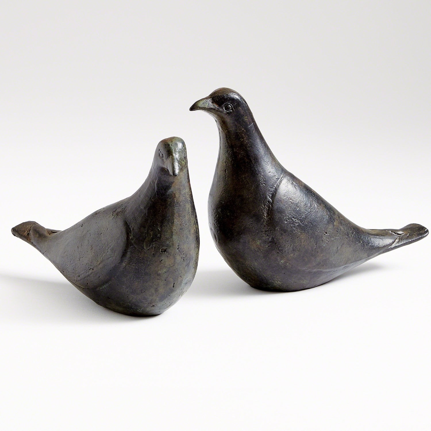 Global Views, Doves - Oiled Bronze - Pair