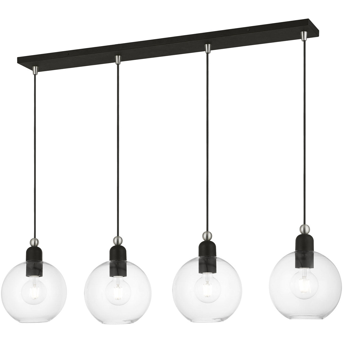 Livex Lighting, Downtown 43 Inch 4 Light Linear Suspension Light