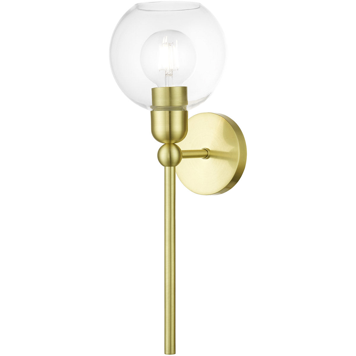 Livex Lighting, Downtown Vanity Scone Satin Brass