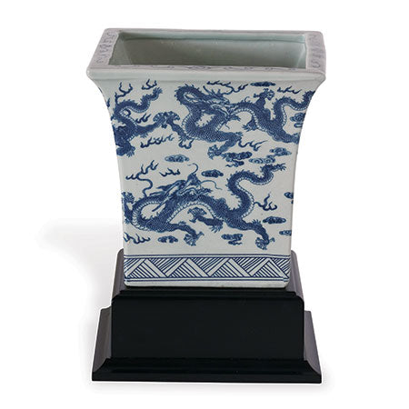 Port 68, Dragon Blue Square Planter (Includes Stand)