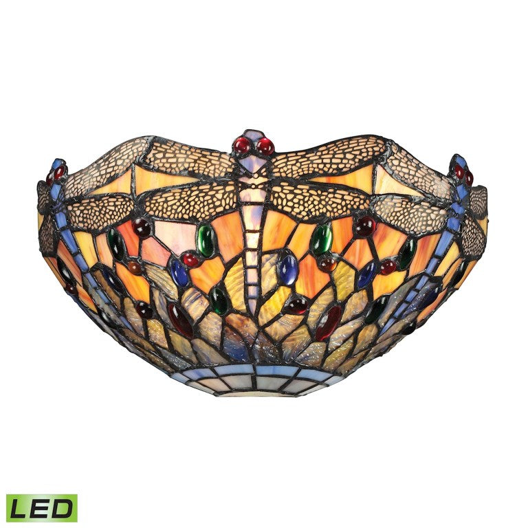 Elk Home, Dragonfly 6'' High 1 - Light Sconce - Dark Bronze