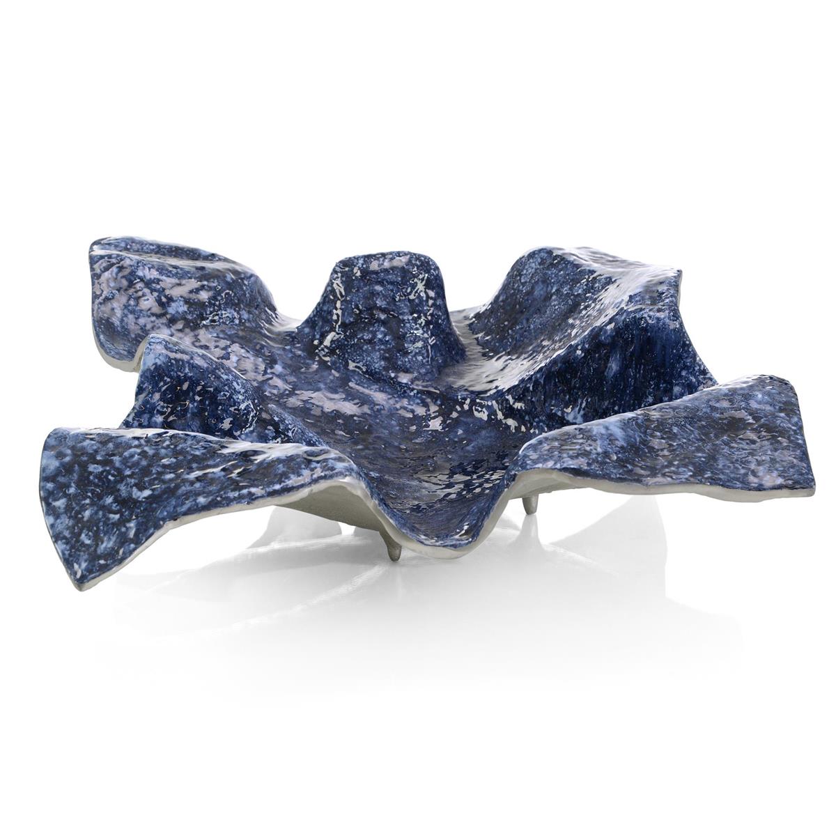 John Richard, Draped Fabric Cobalt Blue Bowl