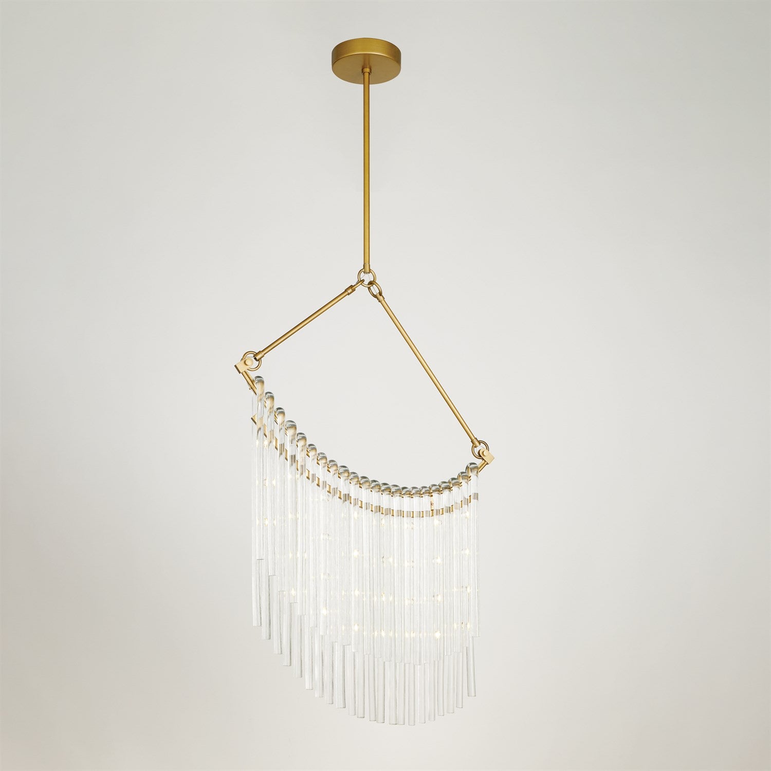 Global Views, Draped Glass Chandelier