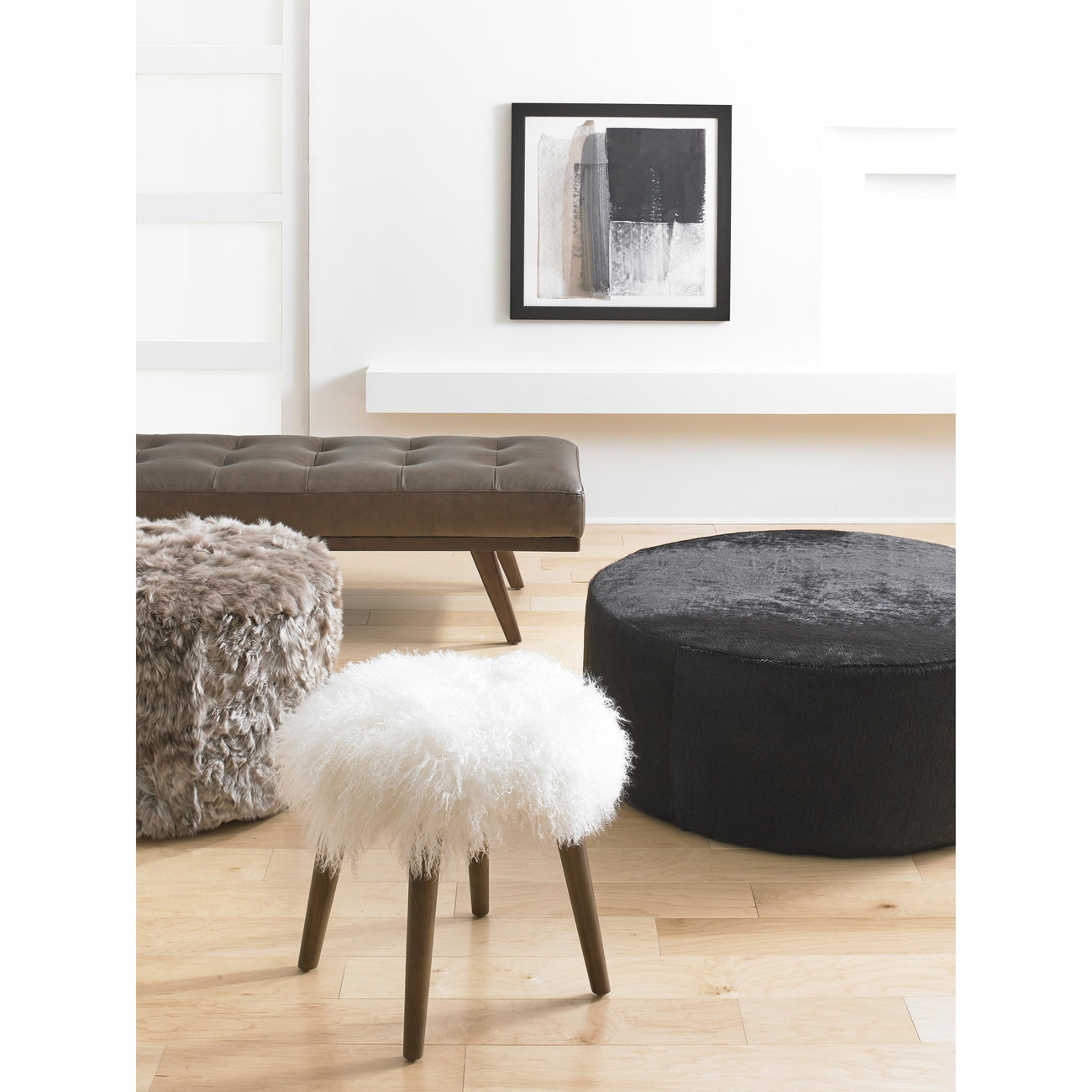 Precedent, Drew Button Tufted Ottoman