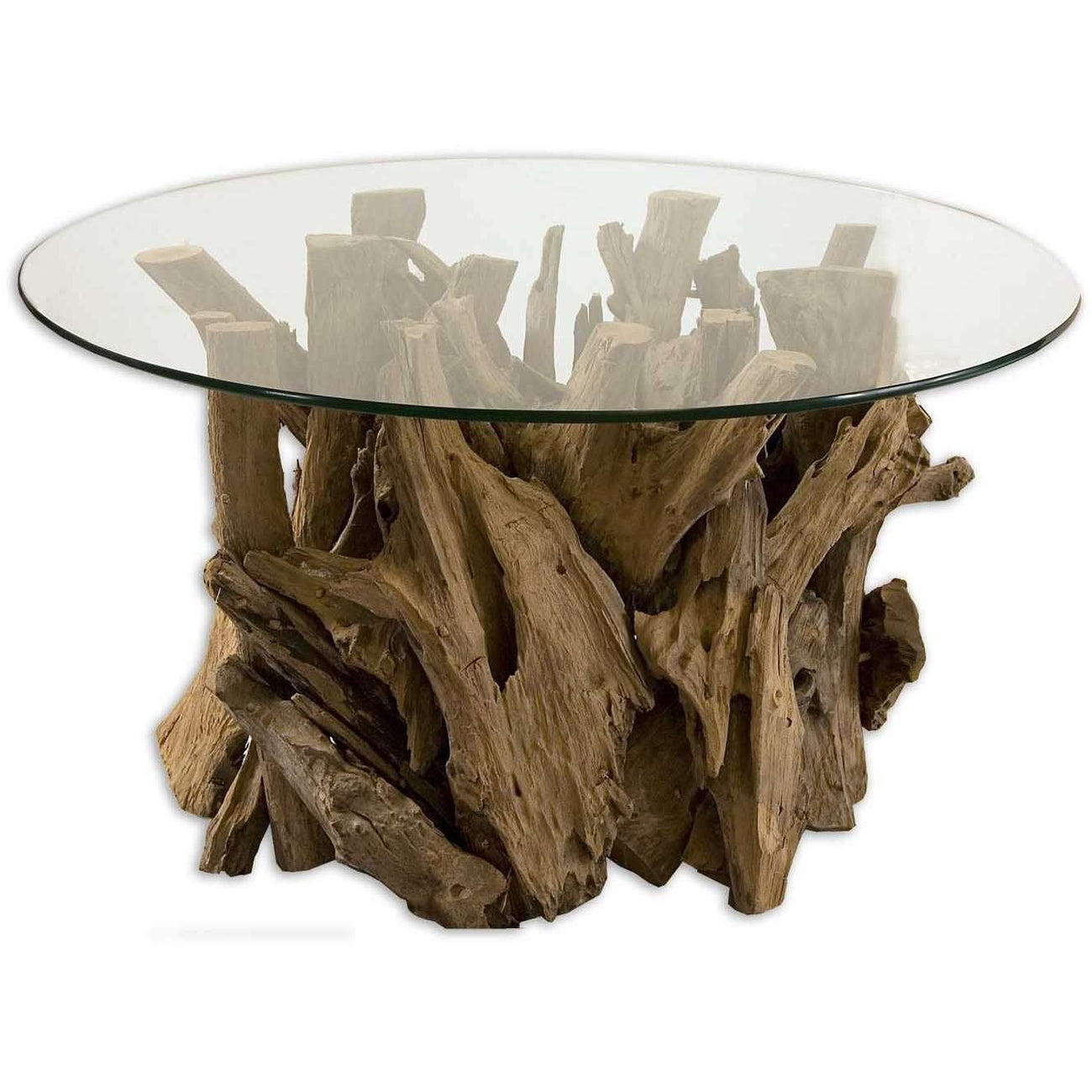 Uttermost, Driftwood Glass Top Cocktail Table