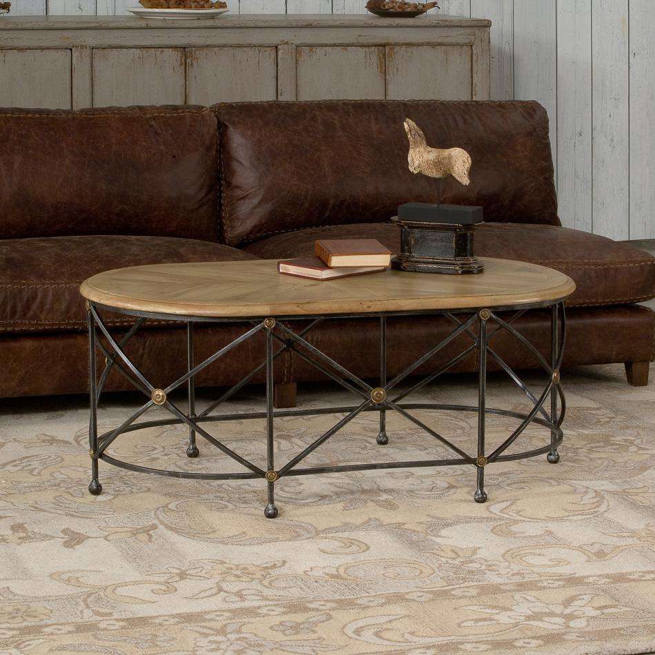 SARREID, Drum & Fife Oval Coffee Table