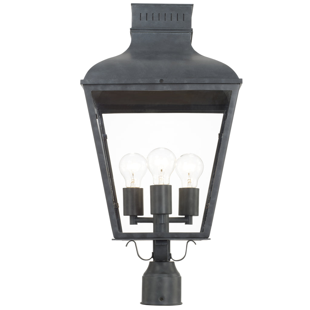 Crystorama Lighting Company, Dumont Outdoor 3 Light Post Mount