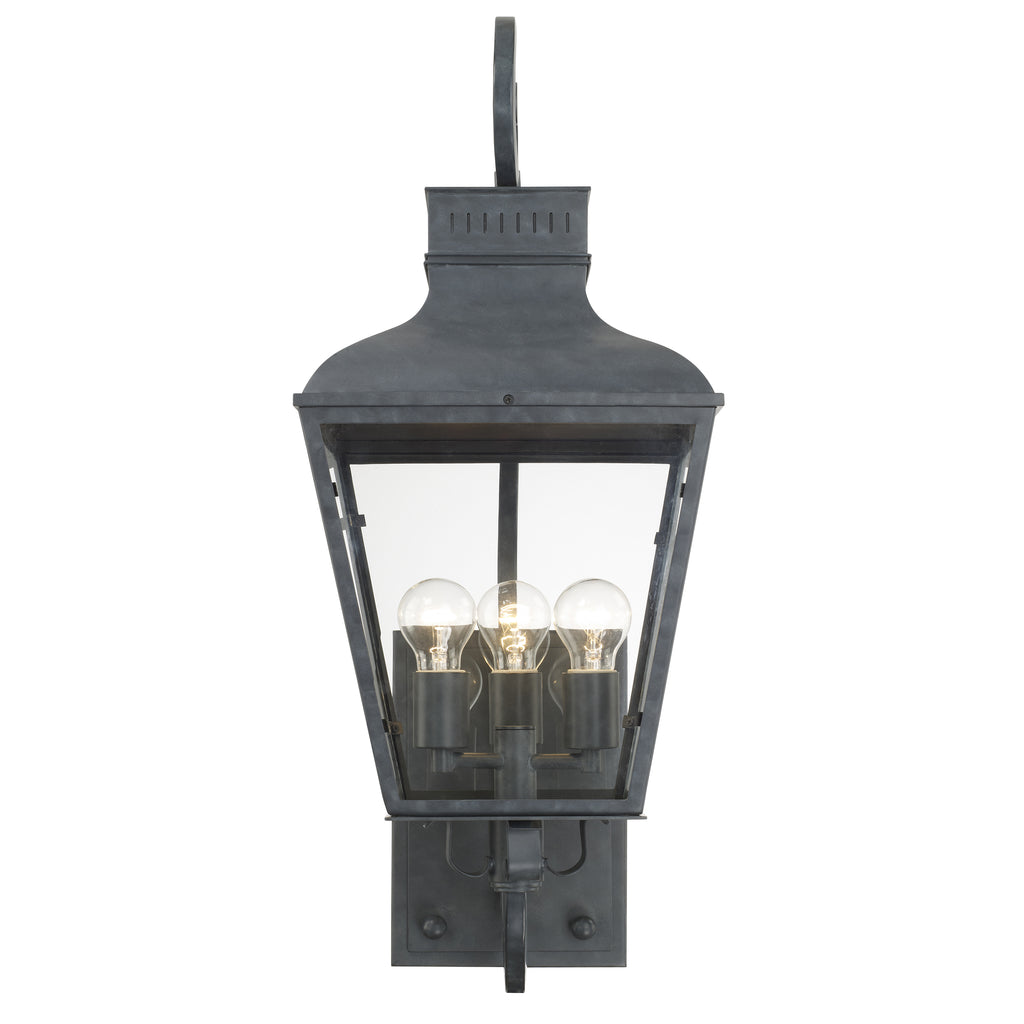 Crystorama Lighting Company, Dumont Outdoor 3 Light Wall Mount